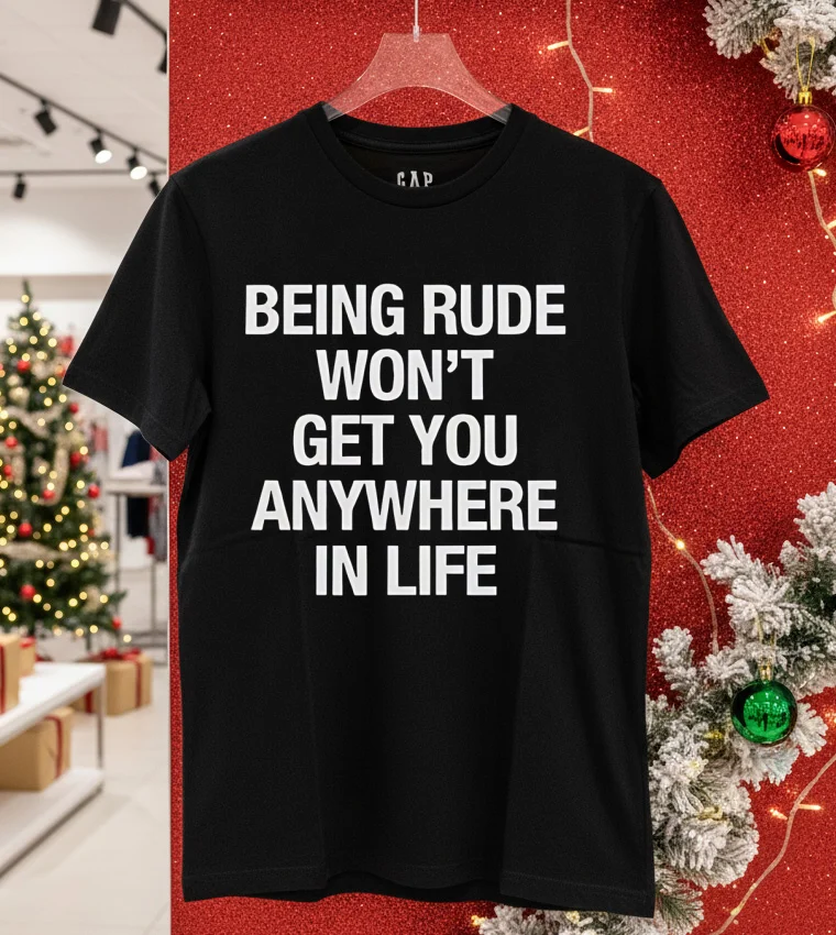 Yeji Being Rude Wont Get You Anywhere In Life Balck Shirt