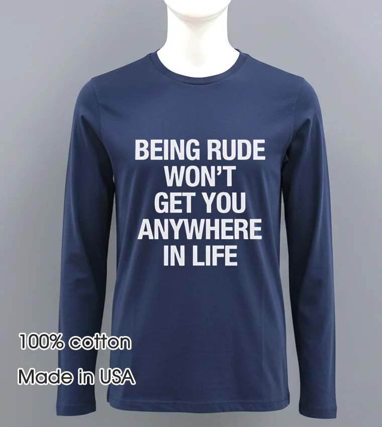 Yeji Being Rude Wont Get You Anywhere In Life Navy Shirt