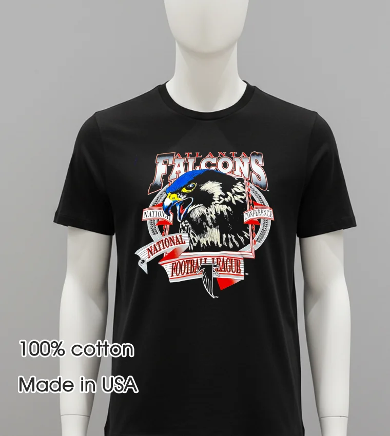 Atlanta Falcons Football Grand Sport Vintage 1994 - balck-shirt Atlanta Falcons Football Grand Sport Vintage 1994 Balck Shirt 1