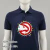Atlanta Hawks Logo Lights Merry Christmas Balck Shirt 1
