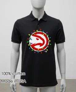 Atlanta Hawks Logo Lights Merry Christmas shirt