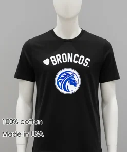Big Boy Broncos Football logo shirt
