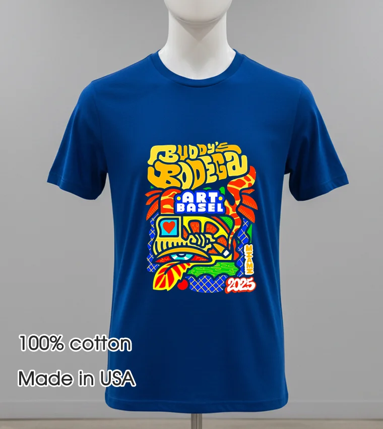 Buddys Bodega Art Basel Navy Shirt 1