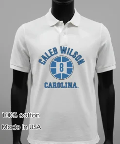 Caleb Wilson Name Number Ball UNC Basketball shirt