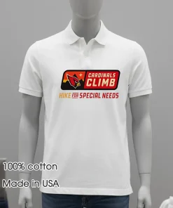 Cardinals Climb Hike For Special Needs logo shirt