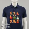 Christmas Capybaras 2025 Cute Style Balck Shirt 1
