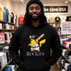 Colorado Rockies Pikachu Shirt Black Hoodie