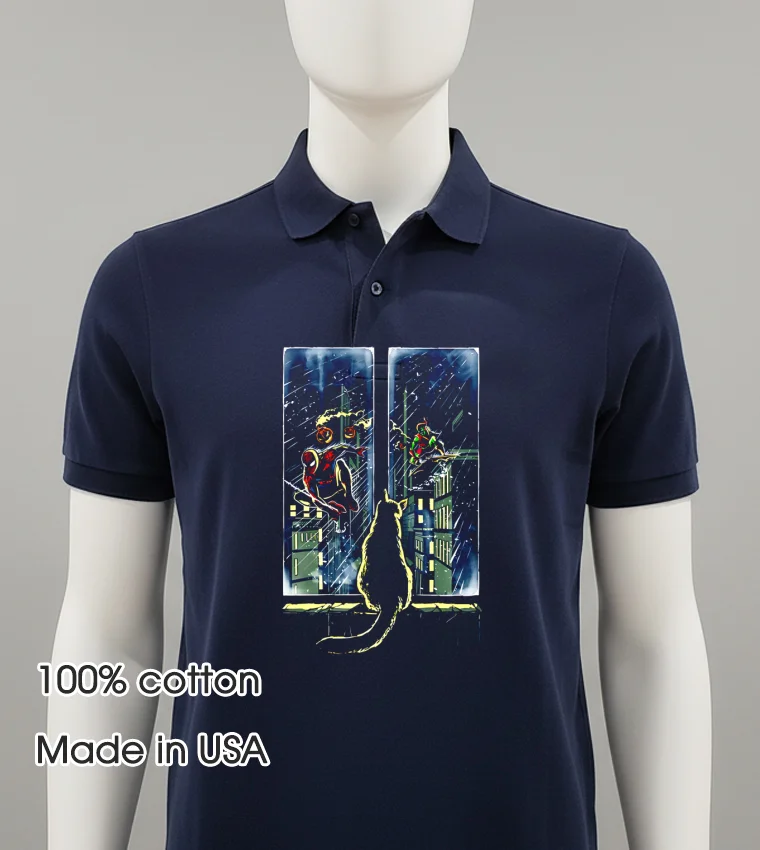 Curious Cat Superheroes Option Balck Shirt 1