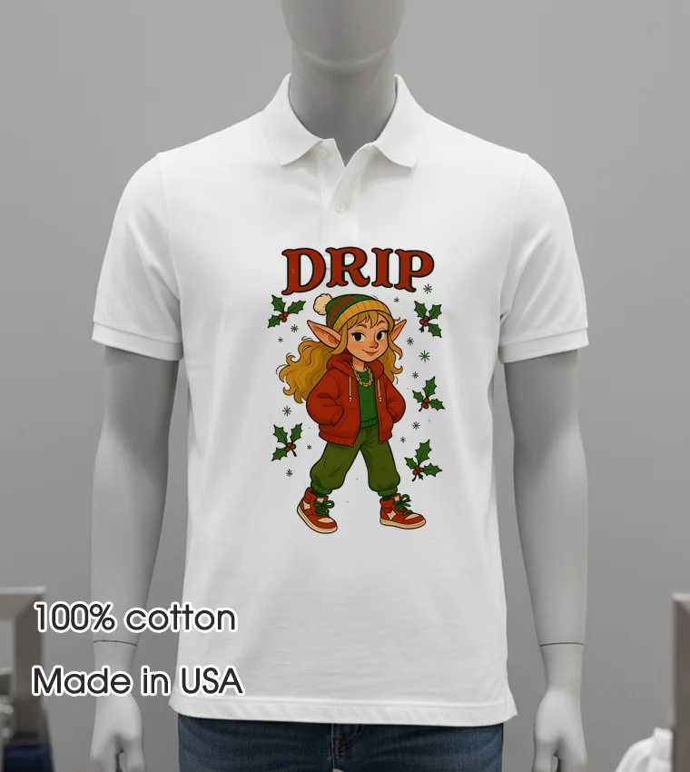 Drip Christmas - white-t-shirt Drip Christmas White T Shirt 4