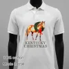 Equestrian Kentucky Christmas White T Shirt 3