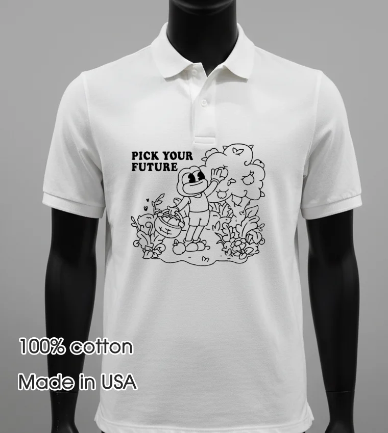 Frog Pick Your Future - white-t-shirt Frog Pick Your Future White T Shirt 3