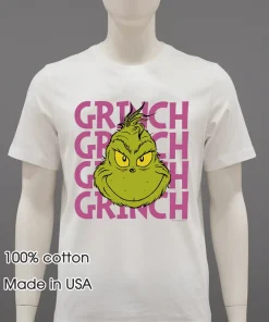 Grinch Name Repeat Portrait shirt