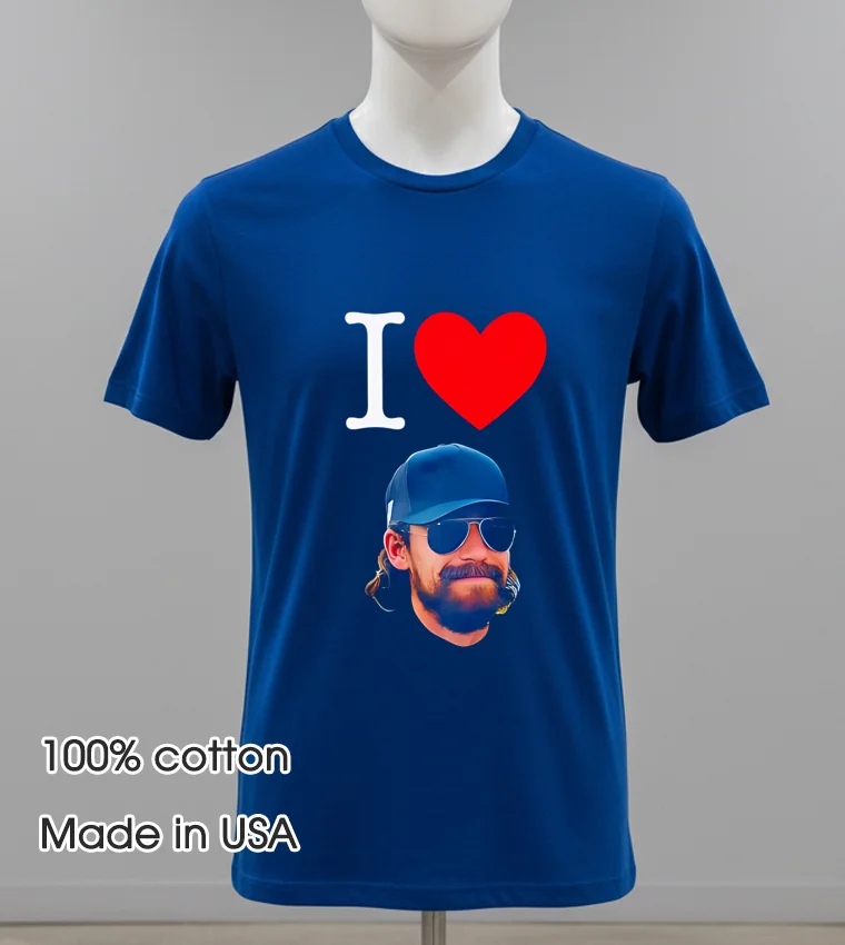 I Love Ryan Blaney Navy Shirt 1