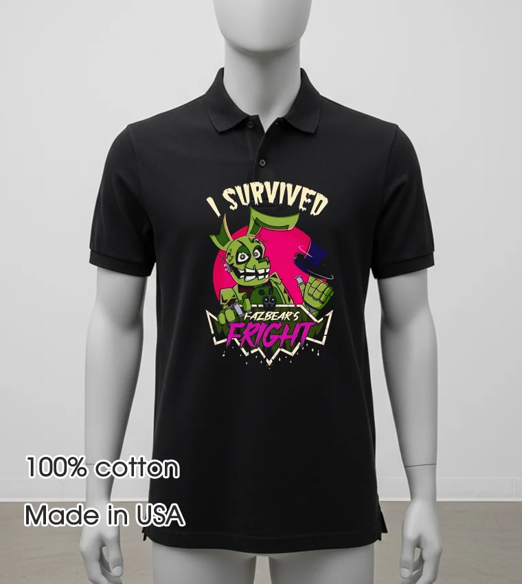 I Survived Fazbear S Fright Five Nights At Freddy S Balck Shirt 2