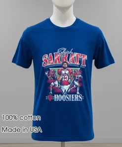 Indiana Hoosiers 13 Elijah Sarratt Vintage graphic retro shirt