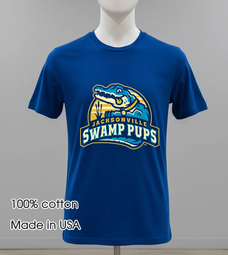 Jacksonville Swamp Pups Logo Navy Shirt 1