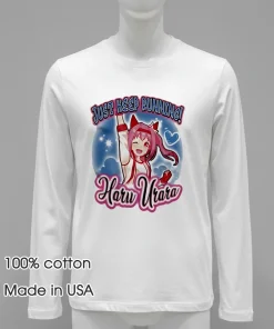 Just Keep Running Haru Urara cartoon shirt