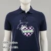 Kuromi Pink And Black Checkered Heart Cartoon Balck Shirt 1