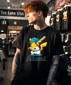 Miami Marlins Pikachu Shirt