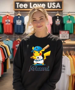 Miami Marlins Pikachu Shirt