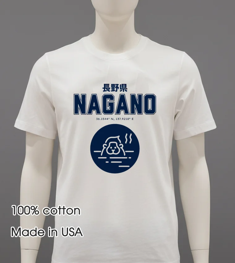 Nagano Prefecture Japan White T Shirt 1