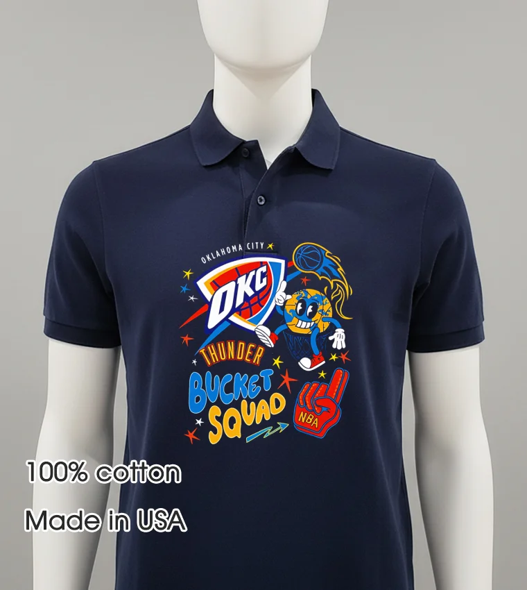 Nba Oklahoma City Thunder Buckie Squad - balck-shirt Nba Oklahoma City Thunder Buckie Squad Balck Shirt 1