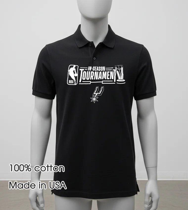Nba San Antonio Spurs In Season Tournament Balck Shirt 2