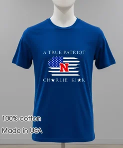 Nebraska cornhuskers charlie kirk true patriot 2025 turning point usa shirt