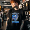 Never Underestimate A Woman Who Understands Football And Loves Tennessee Titans Style Black T Shirt 1