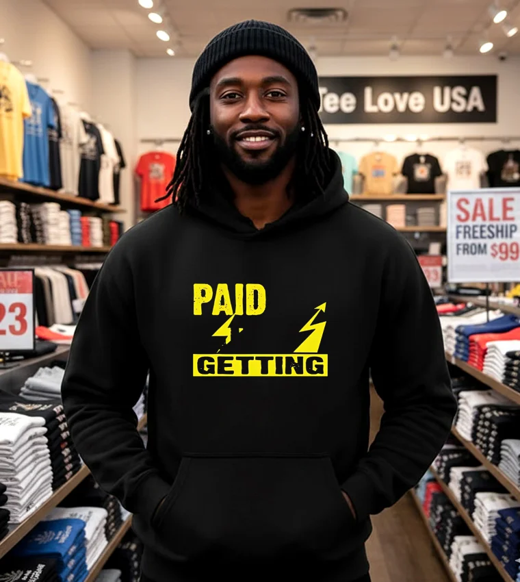 Paid Getting Lightning Shirt - black-hoodie Paid Getting Lightning Shirt Black Hoodie