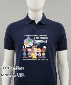 Peanuts A No Cassidy Christmas cartoon shirt