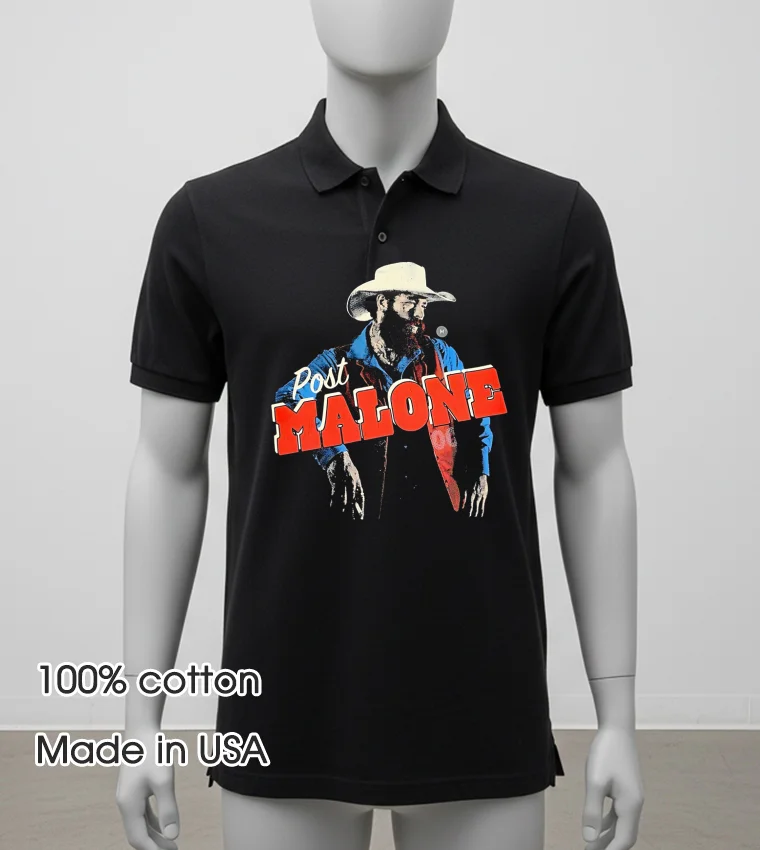 Post Malone Cowboy Retro Balck Shirt 2