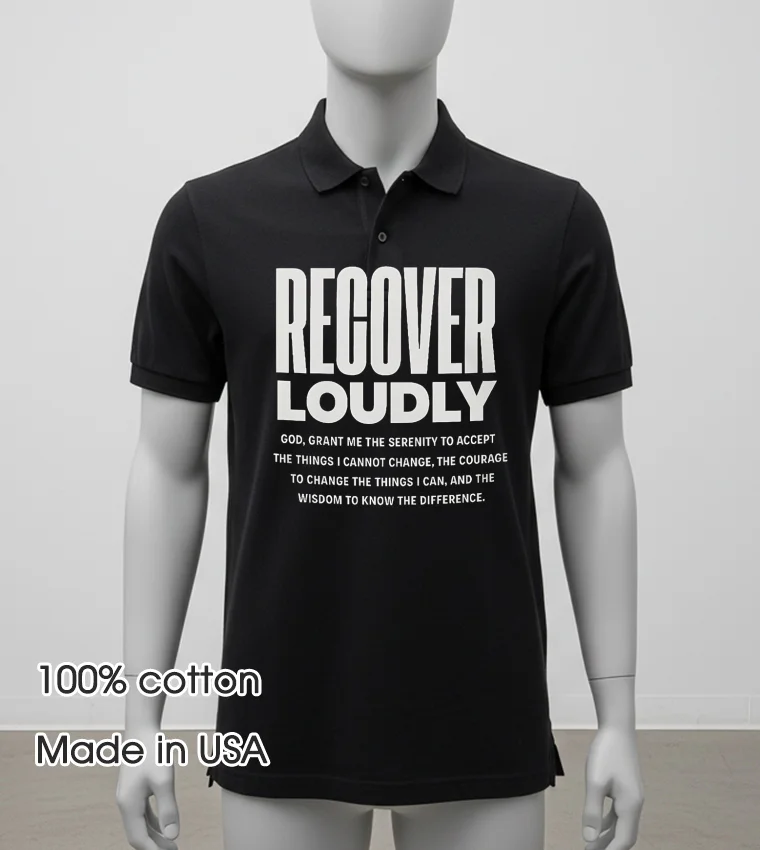Recover Loudly Balck Shirt 2