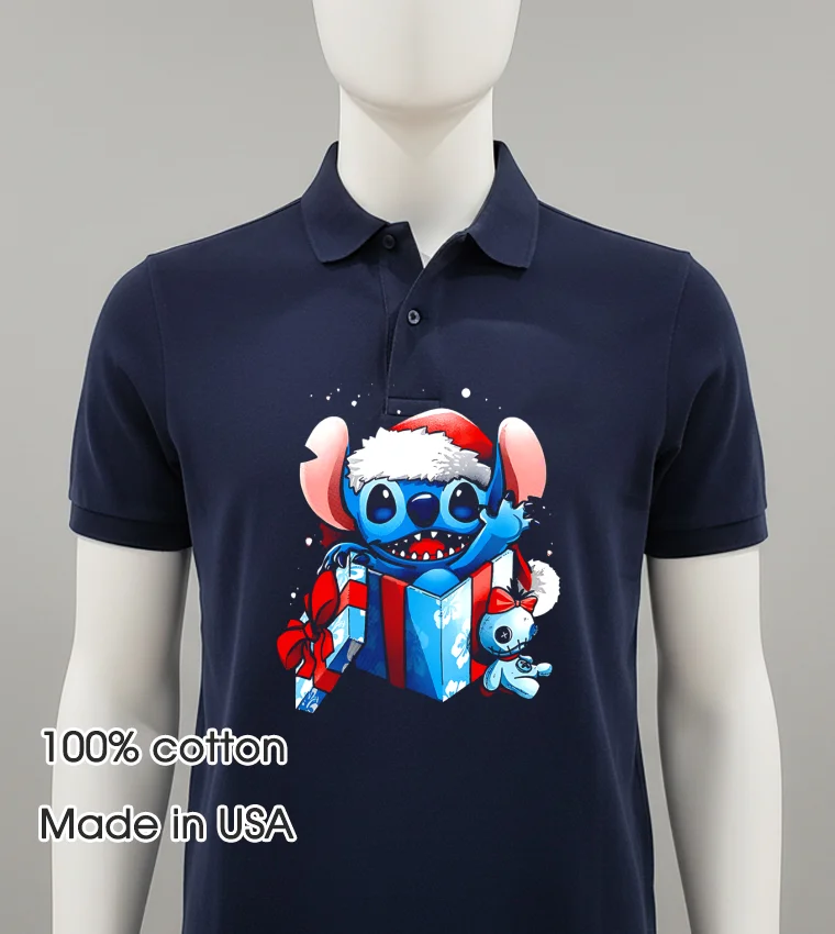 Stitch The Christmas Experiment 2025 Balck Shirt 1