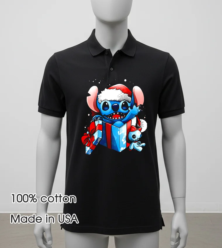 Stitch The Christmas Experiment 2025 Balck Shirt 2