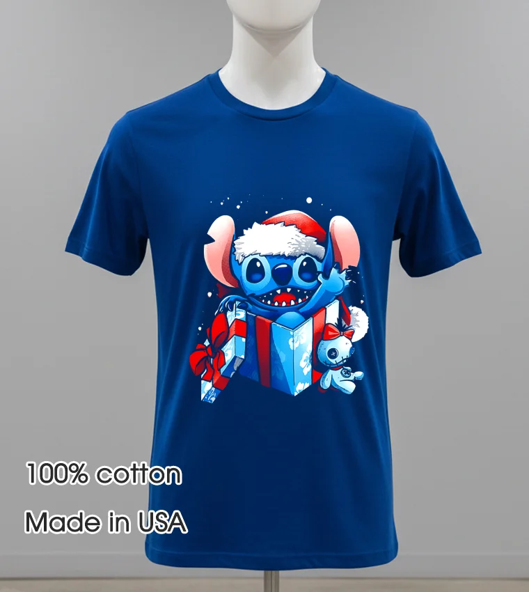 Stitch The Christmas Experiment 2025 - navy-shirt Stitch The Christmas Experiment 2025 Navy Shirt 1