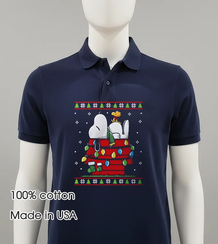 Waiting For Snoopy Christmas 2025 Balck Shirt 1
